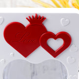 Romantic Little Hearts LED Magic Mirror Photo Frame