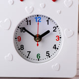 White LED Magic Mirror Photo Frame with Clock