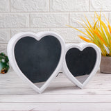 Twin Hearts White LED Magic Mirror Photo Frame