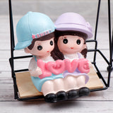 Romantic Swinging Couple Showpiece