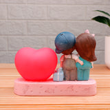 Heart of Love Couple Showpiece
