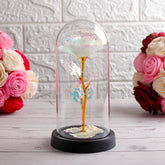 Crystal Rose Jar of Love Showpiece