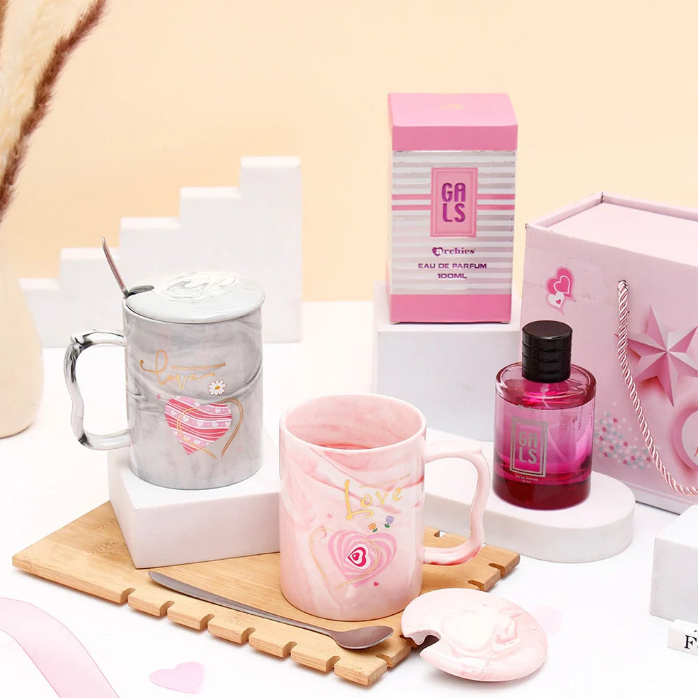 Archies Gals Perfume With Couple Mug