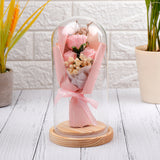 Coral Roses LED Glass Showpiece