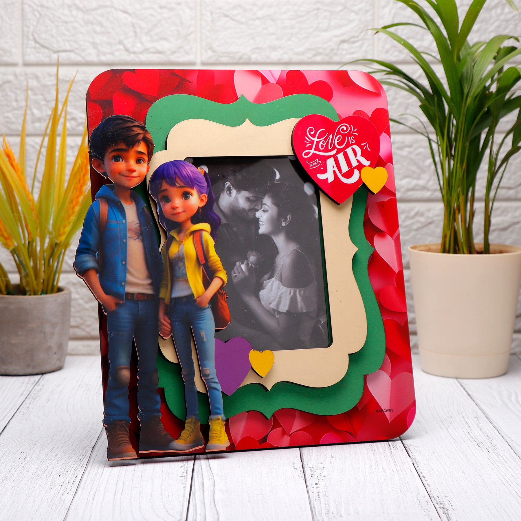 Love is in the Air Quoted Romantic Photo Frame