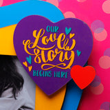 Our Love Story Quoted Romantic Photo Frame