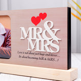 Mr. and Mrs. Quoted Romantic Photo Frame