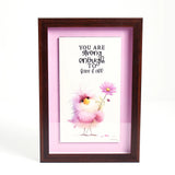 You Are Strong Enough to Face It All' Quote Frame