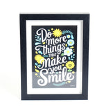 Do More Things That Make You Smile' Quote Frame