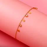 Dropping Stone Golden Bracelet