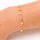 Dropping Stone Golden Bracelet