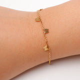 Golden Butterflies Bracelet