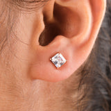 Rose Gold Stone Choker With Earring