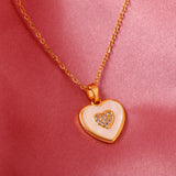Romantic Heart Golden Pendant