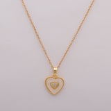 Romantic Heart Golden Pendant
