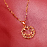 Smiling Stone Golden Pendant