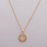 Smiling Stone Golden Pendant