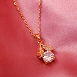 Blooming Stone Golden Pendant