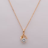 Blooming Stone Golden Pendant