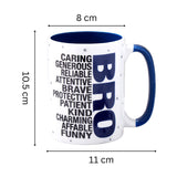 Archies Quoted Ceramic Mug - Bro 350 ml