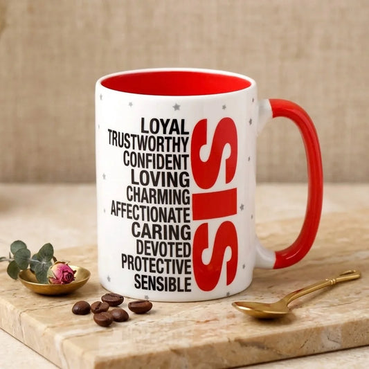 Archies Quoted Ceramic Mug - Sis