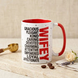 Archies Quoted Ceramic Mug - Wife