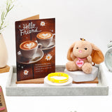 Archies 'Hello Friend' Greeting Card, Soft Toy Keychain & Bracelet Set