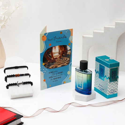 Archies 'Good Friends Know' Greeting Card, Perfume & Bracelet Set