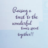 Archies Friendship Greeting Card & Blue Beaded Bracelet Set