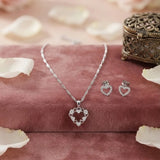 Heart Alchemy Pendant with Earring Set