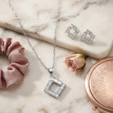 Sparkle Pendant with Earring Set