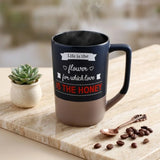 Life is A Flower Quoted Cork Base Beer Mug