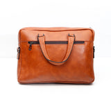 Brown Leather Laptop Bag With Archies UXR Perfume