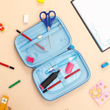 Black Dinosaur Calculator Zipper Pencil Case