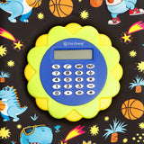 Black Dinosaur Calculator Zipper Pencil Case