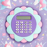 Purple Unicorn Calculator Pencil Case