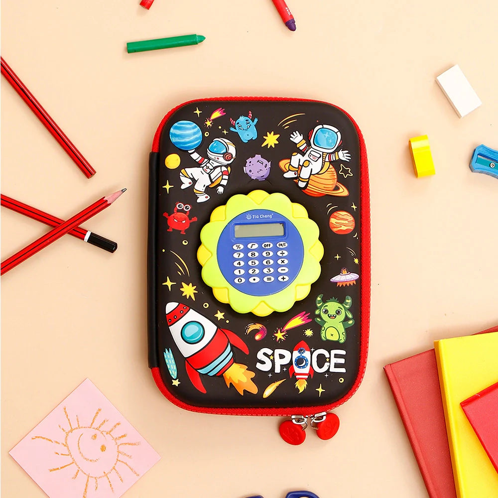 Space Astronaut Calculator Pencil Case