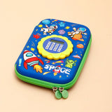 Dark Blue Space Calculator Pencil Case