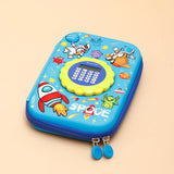 Sky Blue Space Calculator Pencil Case