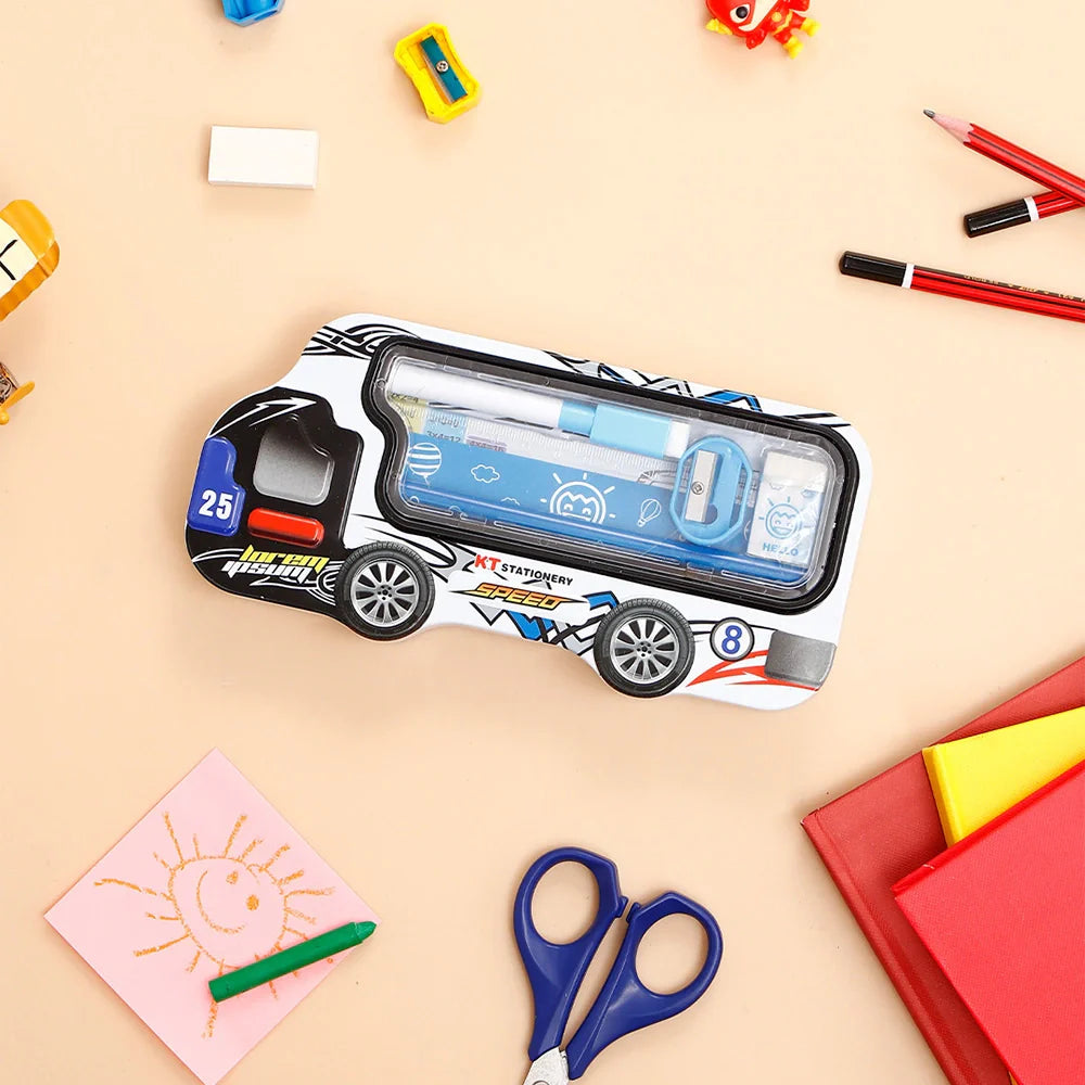 White Mini Racer Stationery Box