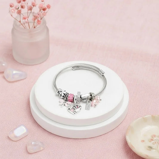 Butterfly Charms Silver Bracelet