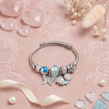 Aqua Magic Charms Silver Bracelet