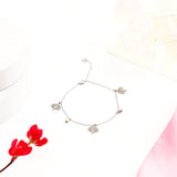 Wisdom Tree Silver Charm Anklet