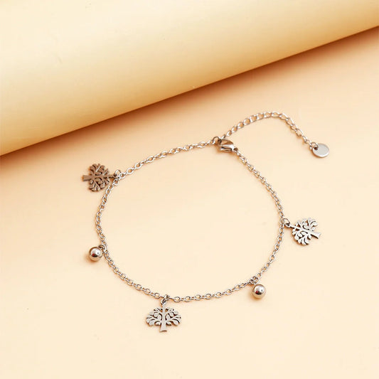 Wisdom Tree Silver Charm Anklet