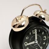 Black Twin Bell Alarm Clock
