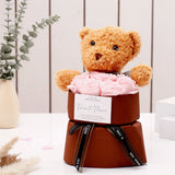 Pink Rose & Teddy Bear Box