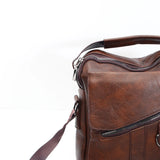 Dark Brown Leather Crossbody Sling Bag