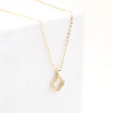Blossom Blooms Pendant Earing Set with White Teddy