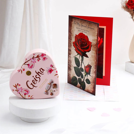 Geisha Chocolate With For My Special Someone Greeting Card and Envelope