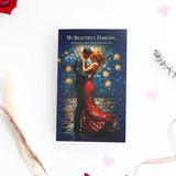 White Teddy Bear with Ferrero Rocher Chocolate and Greeting Card